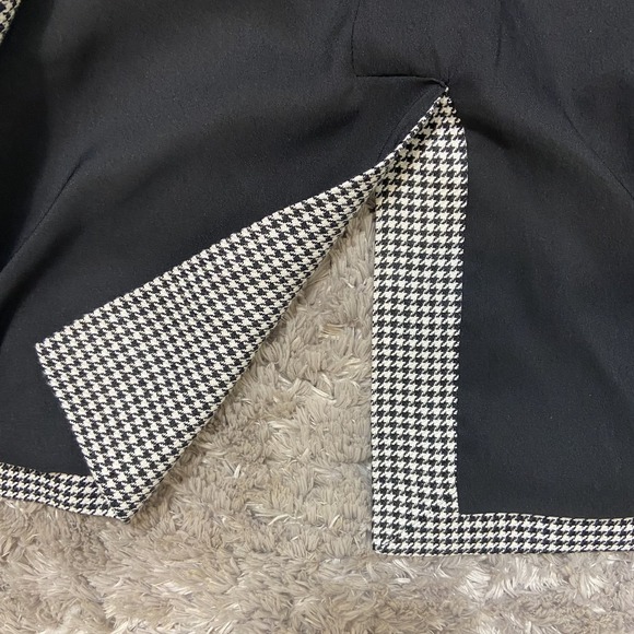 Theory Women's Houndstooth Blazer Classic Tailored Jacket Polyester Size 8 - Picture 14 of 16